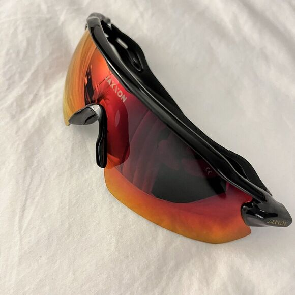 Jaxxon Club Men's Single-Lens Shield Frame‎ Sunglasses AP-SUN-SPRT-BK-OG - Picture 2 of 5